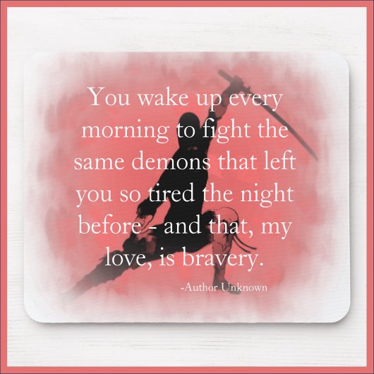 それ感動的は勇気引用文 マウスパッド