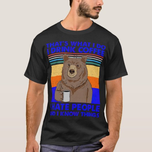 それ私が飲むものフンゴロ嫌いコ気にヒ Tシャツ (正面)