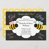 それ蜂の性パーティの招待状を明らかにする何が 招待状 (正面/裏面)