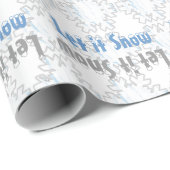 それ雪片割り当てられて雪が降るため(灰色) ラッピングペーパー (ロールコーナー)