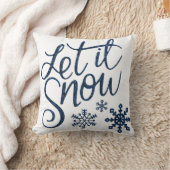 それ青いクリスマスの輝きの枕割り当てられる雪が降るため クッション (ブランケット)