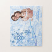 それ青いパズル割り当てられる雪が降るため ジグソーパズル (縦)