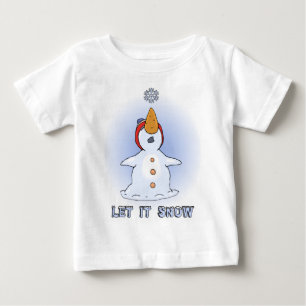 それTシャツ割り当てられる雪が降るため ベビーTシャツ