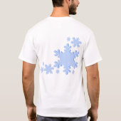 それTシャツ割り当てられる雪が降るため Tシャツ (裏面)
