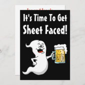 そろそろシーツが大人のハロウィーンに向かうこおもしろいとになる 招待状 (正面/裏面)