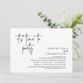 そろそろパーティーの駆け結婚落ちディナー 招待状 (スタンド正面)