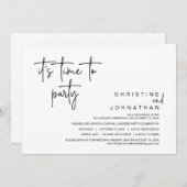 そろそろパーティーの駆け結婚落ちディナー 招待状 (正面/裏面)