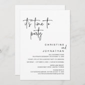 そろそろパーティーの駆け結婚落ちディナー 招待状 (正面/裏面)