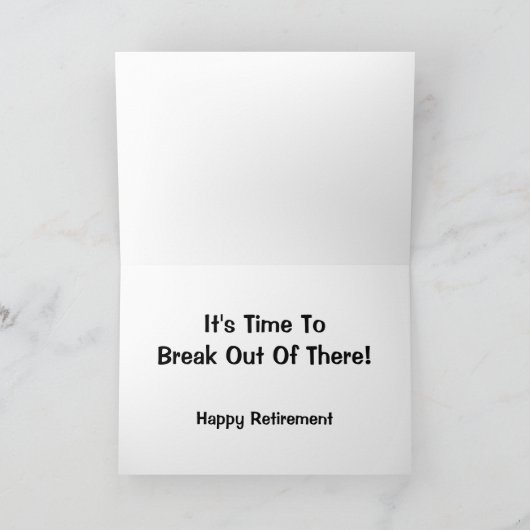 そろそろ引退のユーモアを解き放つ時間だ カード (内部)