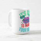 そろそろ心を鍛える時間だ コーヒーマグカップ (正面左)