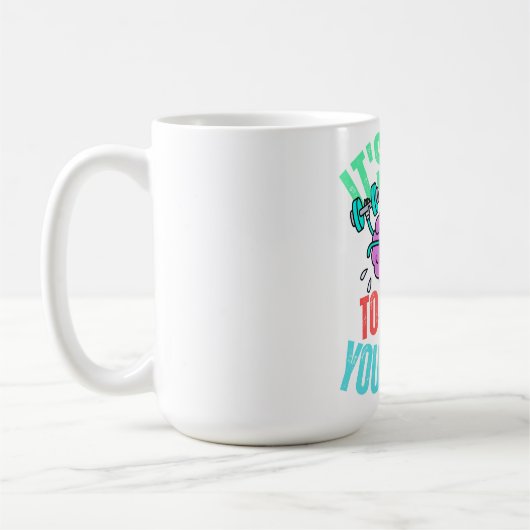 そろそろ心を鍛える時間だ コーヒーマグカップ (左)