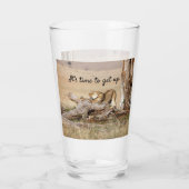 そろそろ文字でライオンの写真を撮る時間だ タンブラーグラス (裏面)