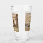 そろそろ文字でライオンの写真を撮る時間だ タンブラーグラス (左)