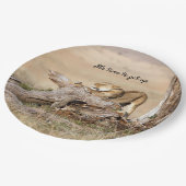 そろそろ文字でライオンの写真を撮る時間だ ペーパープレート (アングル)