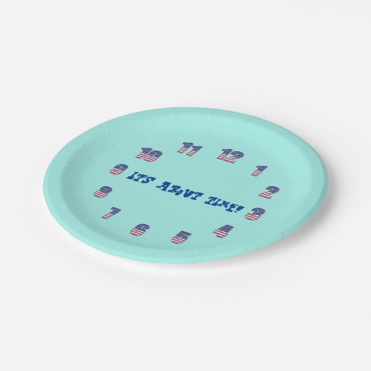 そろそろ時間だ！紙プレート ペーパープレート (アングル)