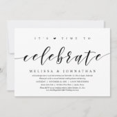 そろそろ祝の走り結婚のパーティー 招待状 (正面)