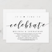 そろそろ祝の走り結婚のパーティー 招待状 (正面/裏面)