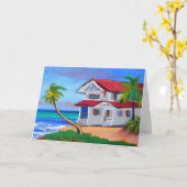 そろそろ追いつこう |トロピカルビーチハウス カード (黄色い花)