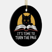 そろそろKamala Harris Politicページを開く時間だ セラミックオーナメント (右)