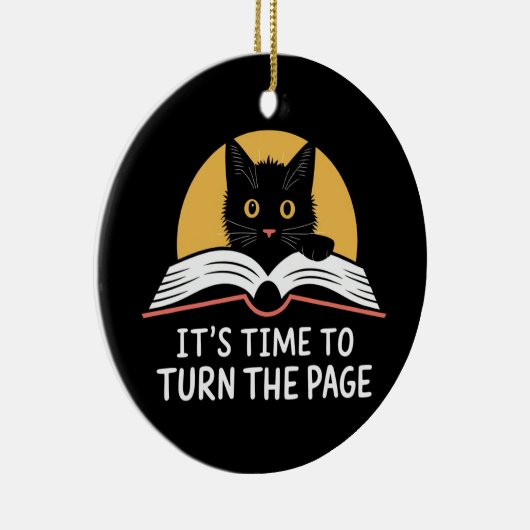 そろそろKamala Harris Politicページを開く時間だ セラミックオーナメント (右)