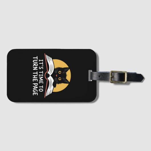 そろそろKamala Harris Politicページを開く時間だ ラゲッジタグ (正面横)