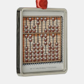 そろばんのイラストレーション メタルオーナメント (右)