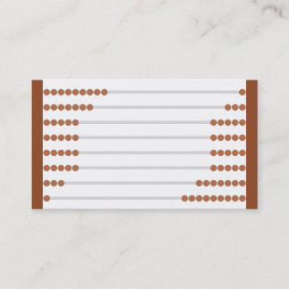 そろばんのデザインの名刺 名刺