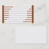 そろばんのデザインの名刺 名刺 (正面/裏面)