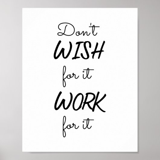 そんなことをしたくはないやる気を起こさせる ポスター (正面)