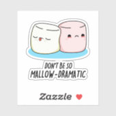 そんなにドラマチックなマシュマロおもしろいープンを許さない シール (シート)