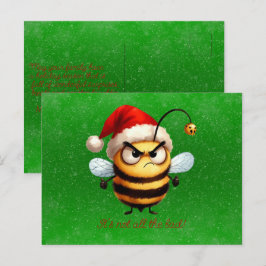 そんなに不機嫌な蜂じゃないわ ポストカード