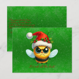 そんなに不機嫌な蜂じゃないわ ポストカード