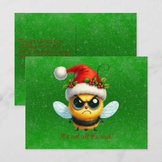 そんなに不機嫌な蜂じゃないわ ポストカード (正面/裏面)