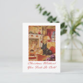 そんなに冷たい感じのクリスマス シーズンポストカード (スタンド正面)