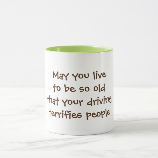 そんなに古いジョークの木に生きていられたら マグカップ (中央)