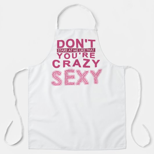 そんなセクシーな目で私を見詰め熱狂するるな エプロン (正面)