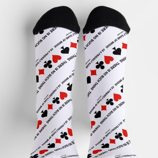 そんなブリッジのフレンドリーゲームはない ソックス (上部)