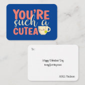 そんな可愛いおもしろいキッズバレンタインデー ノートカード (正面/裏面)