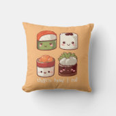 そんな可愛転がいかわいいすし クッション (正面)