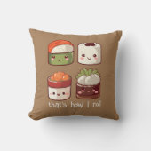 そんな可愛転がいかわいいすし クッション (正面)