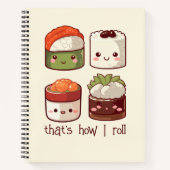 そんな可愛転がいかわいいすし ノートブック (正面)