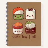 そんな可愛転がいかわいいすし ノートブック (正面)
