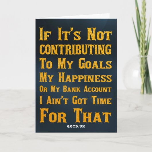 そんな時得間が無い カード (正面)