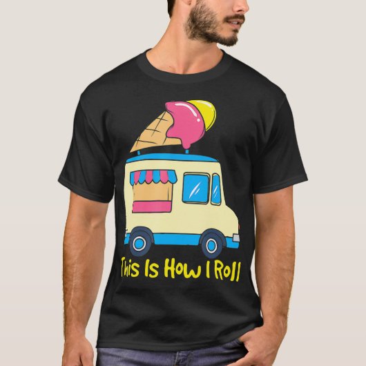 そんな私がゲラト転がおもしろいの可愛い夏の氷Cr Tシャツ (正面)