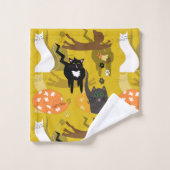 そんな違う猫たち。 バスタオルセット (ウォッシュタオル)