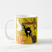 そんな違う猫たち。マグ コーヒーマグカップ (左)