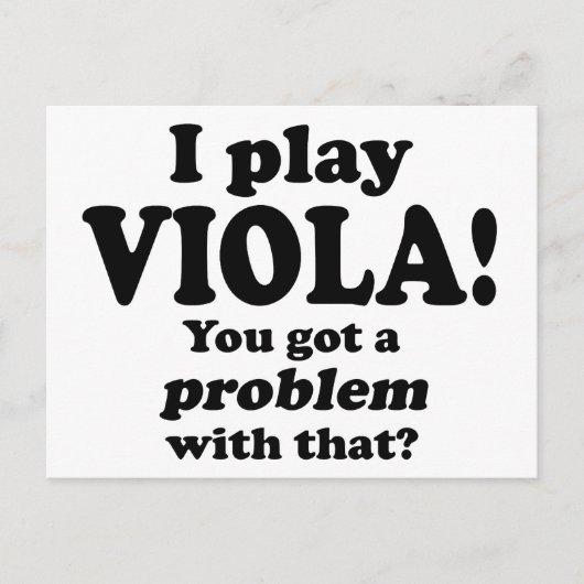 そん得な問題だヴィオラ ポストカード (正面)