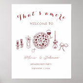 そエレガントれはアモーレ婚約パーティ歓迎サイン ポスター (正面)