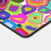 そカラフルの色数々の円油絵を描スタイル デスクマット (コーナー)