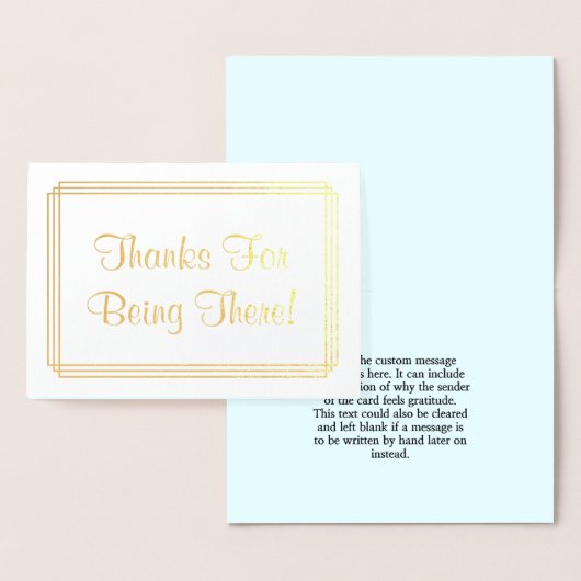 「そ感謝していこに居たから!」 グリーティングカード 箔カード (ディスプレー)